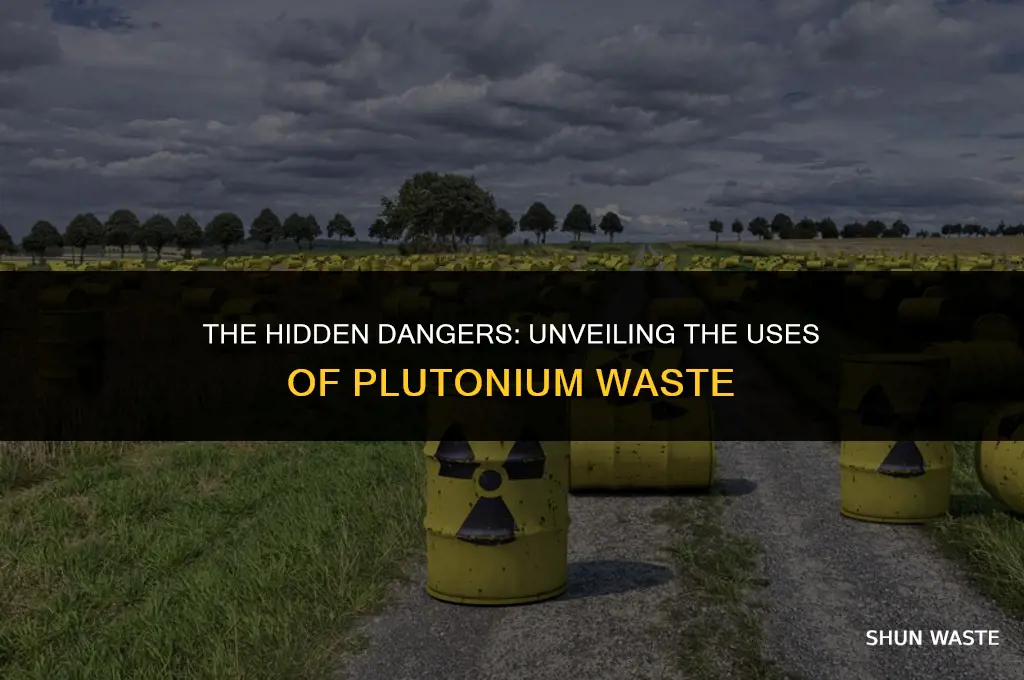 what is plutonium waste used for hazardous