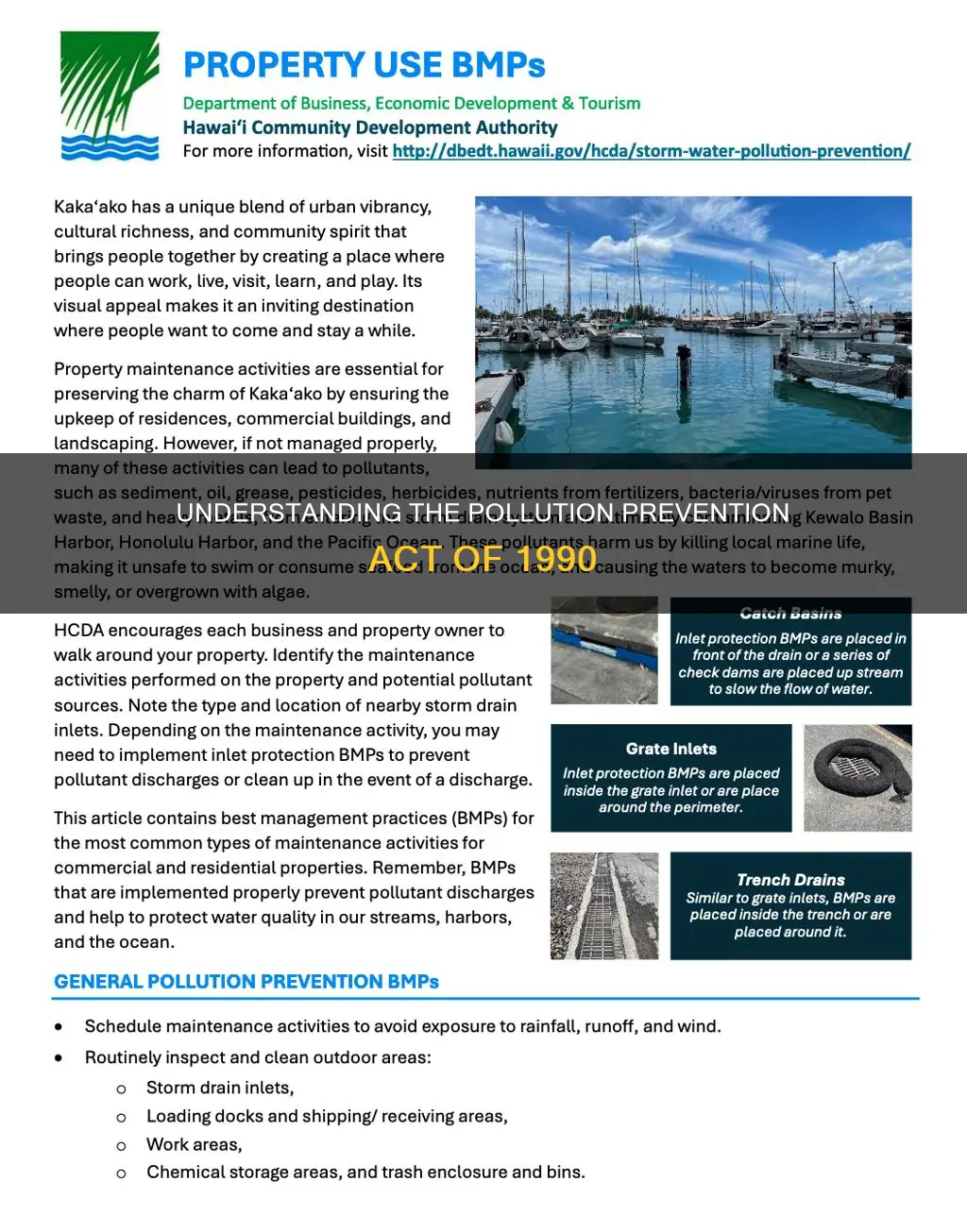 what is pollution prevention act of 1990