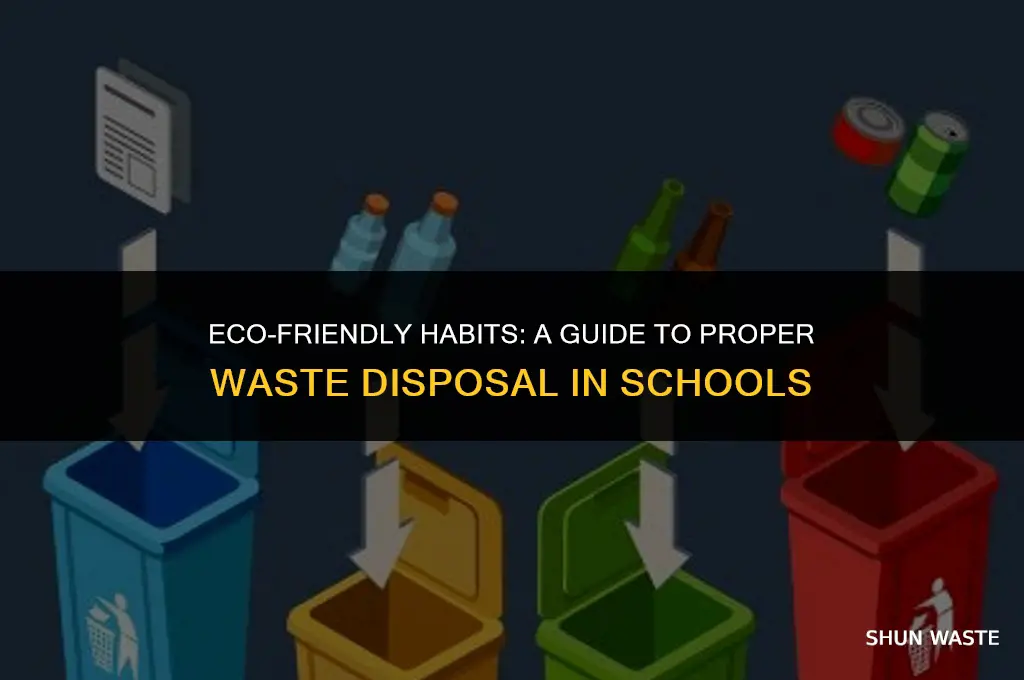 what is proper waste disposal in school