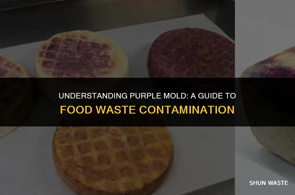 what is purple mold on food waste