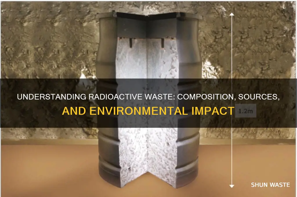 what is radioactive waste made up of