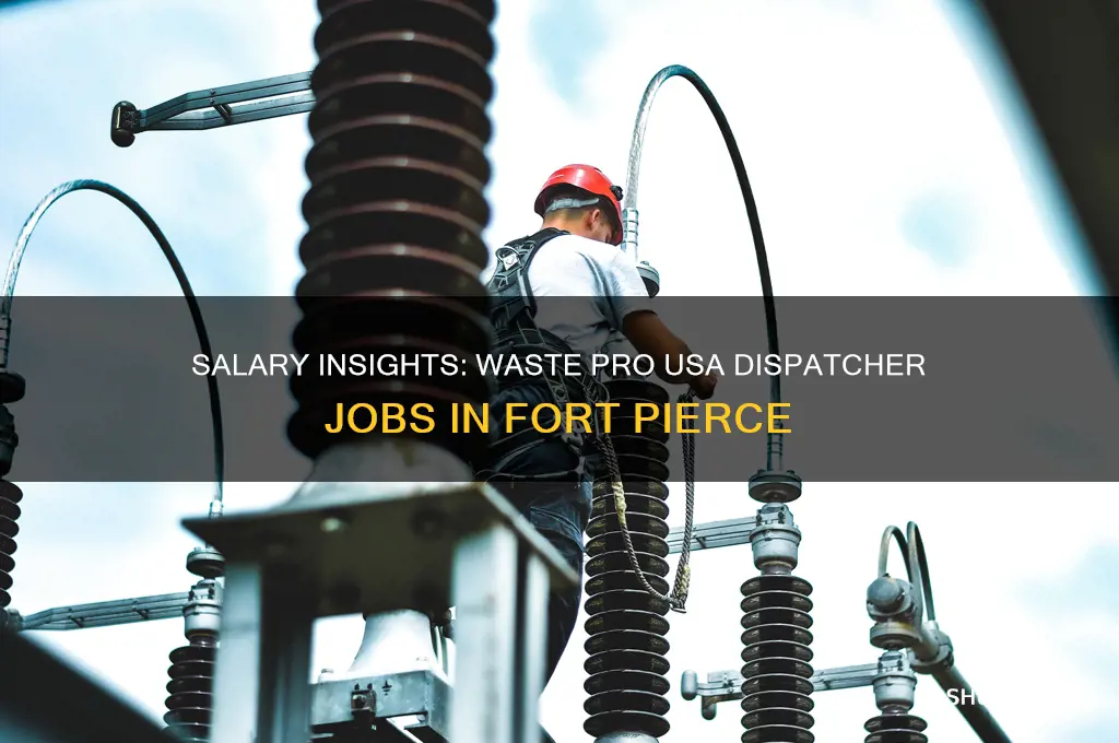 what is salary dispatcher waste pro usa fort pierce
