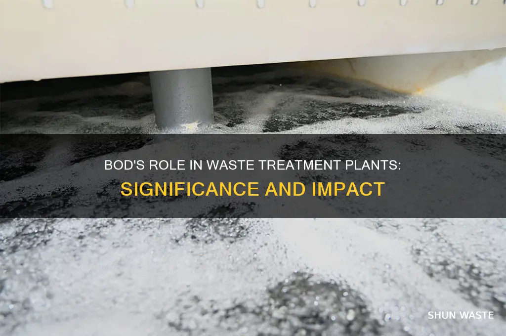 what is significant about bod with waste treatment plants