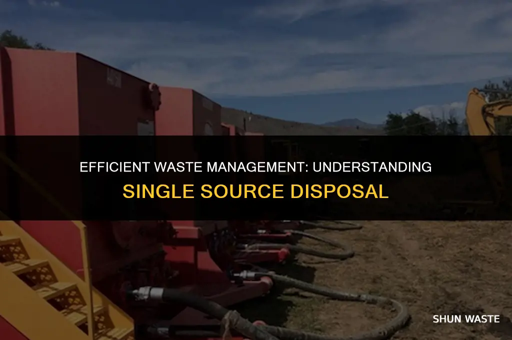 what is single source waste disposal