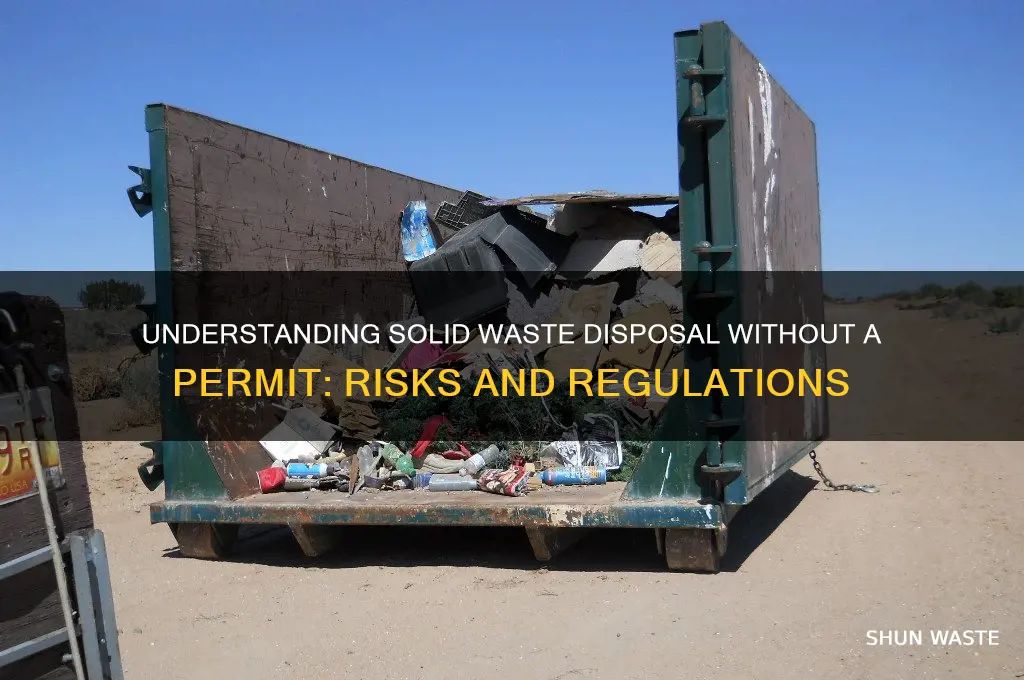 what is solid waste without a permi