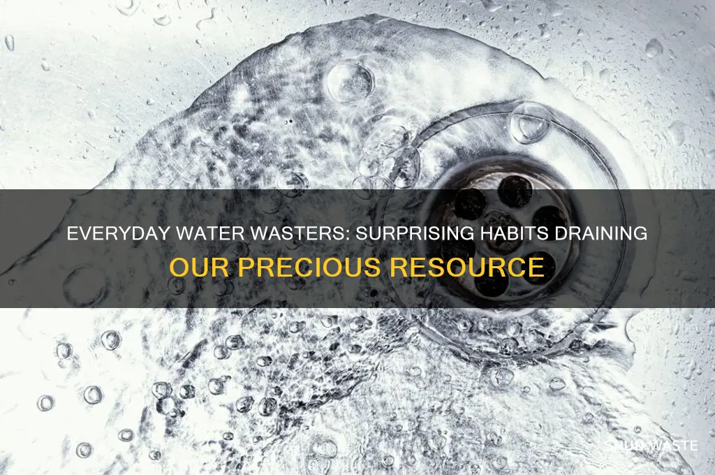 what is something that wastes a lot of water
