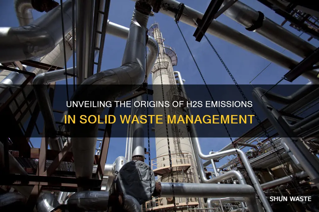 what is source of h2s in solid waste