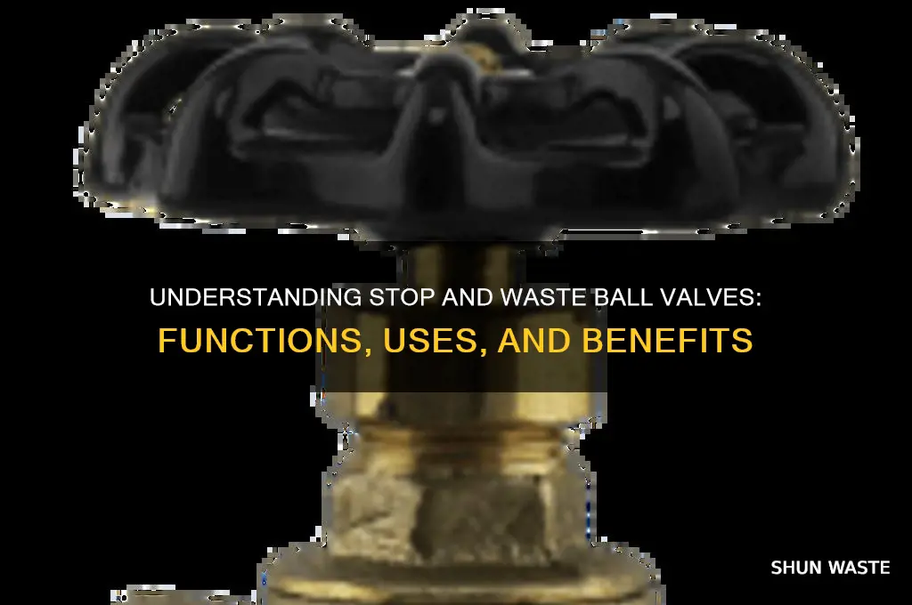 what is stop and waste ball valve
