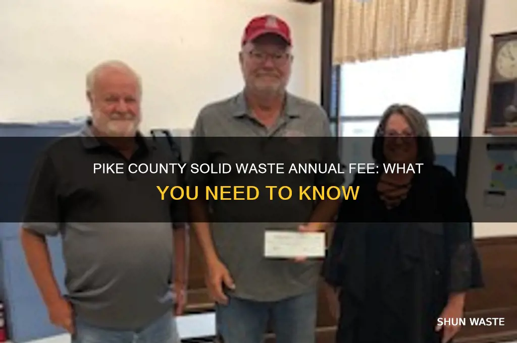 what is the annual fee for pike co solid waste