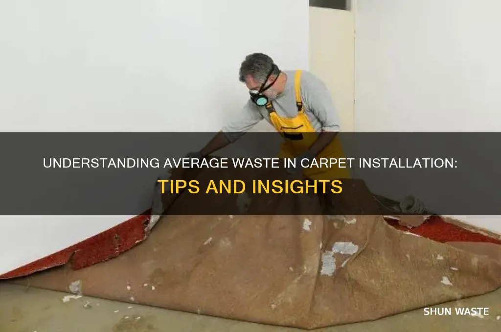 what is the average waste for carpet installation