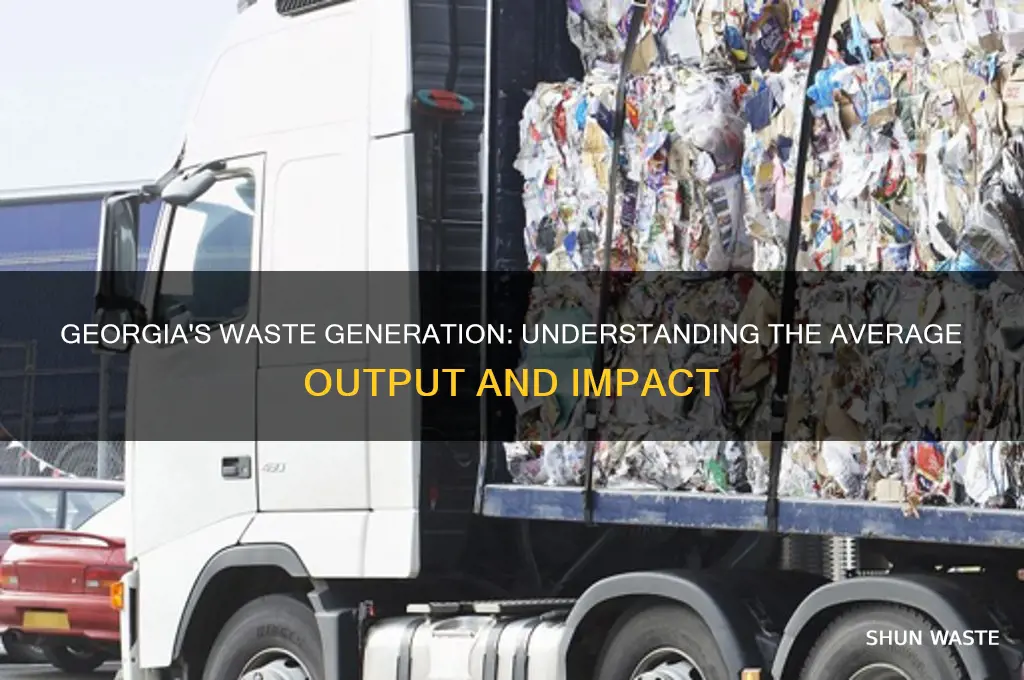 what is the average waste generated in georgia
