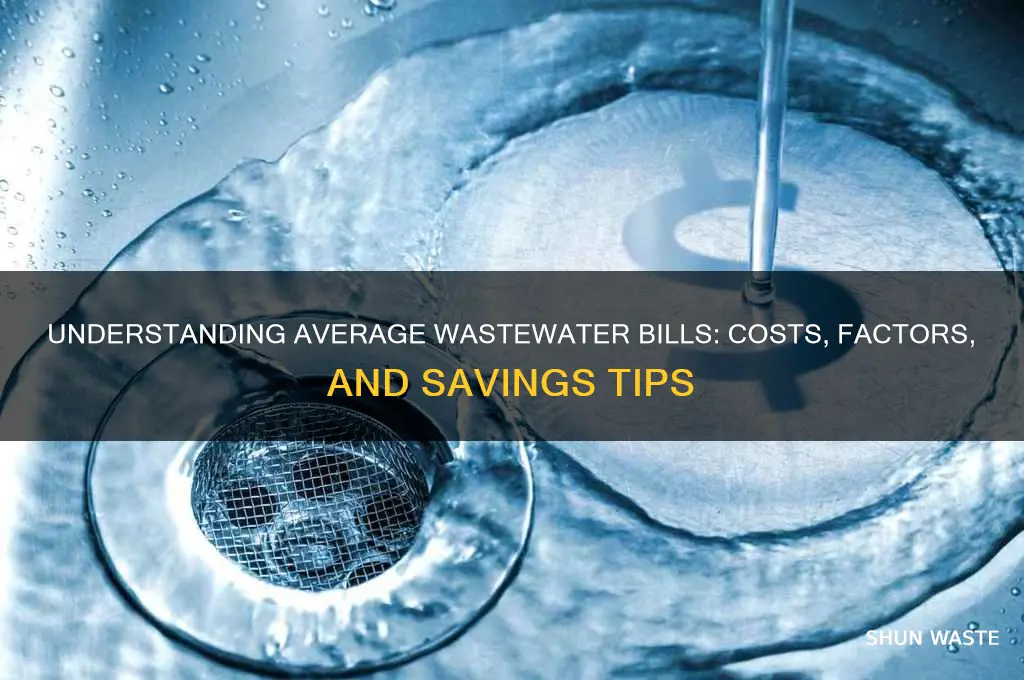 what is the average waste water bill
