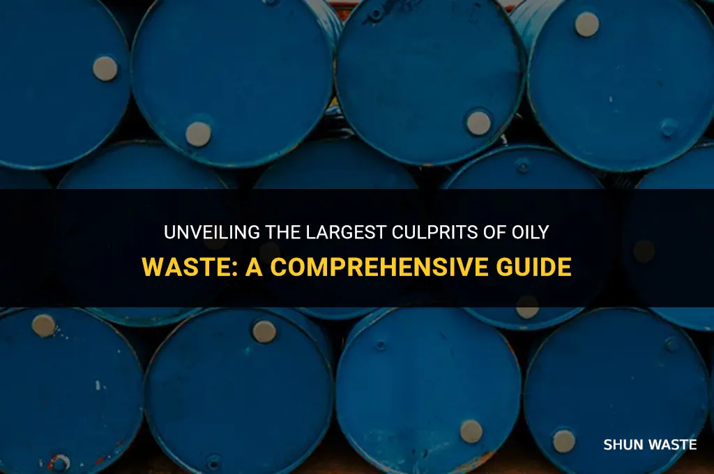 what is the biggest oily waste can