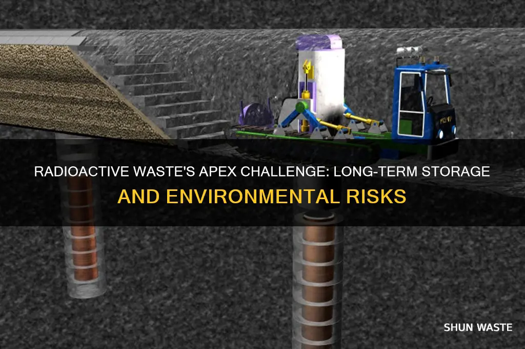 what is the biggest problem with radioactive waste apex
