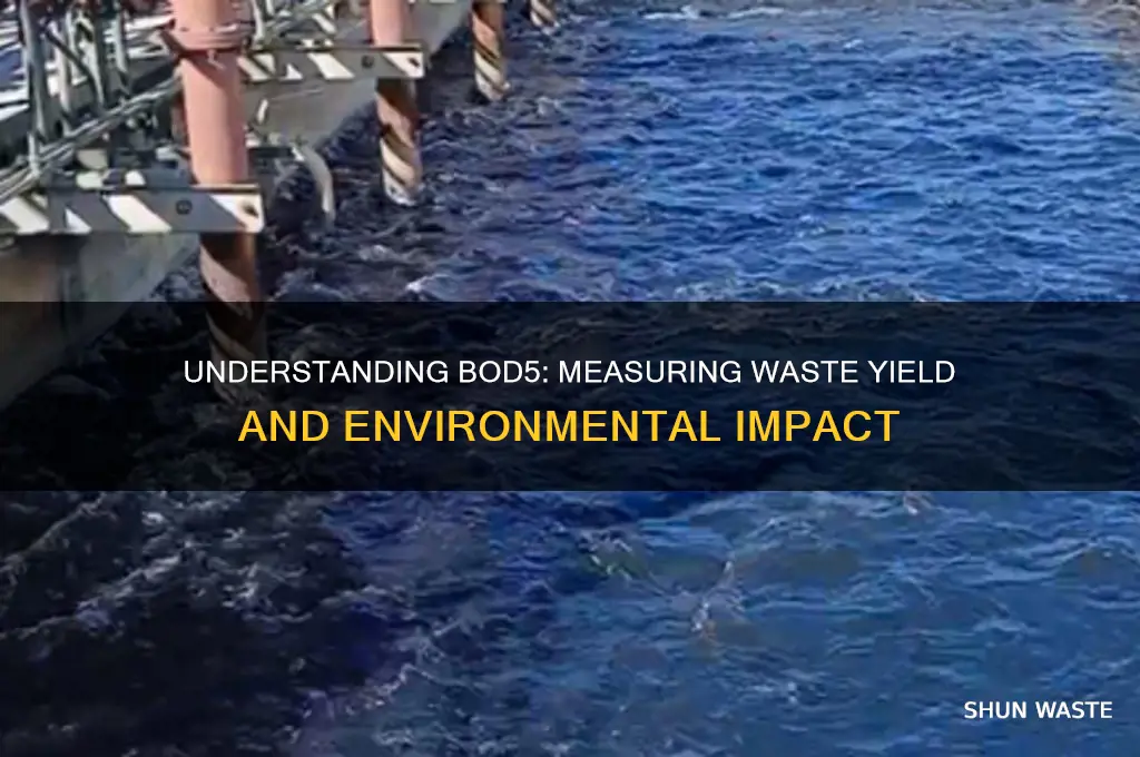 what is the bod5 of a waste that yields