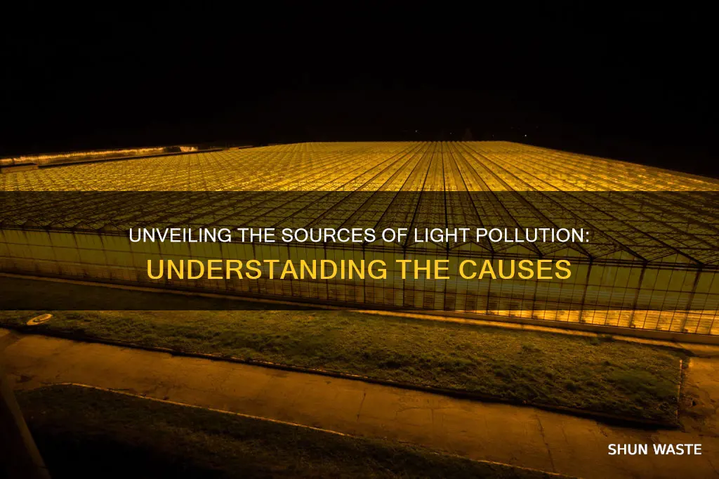 what is the cause of light pollution