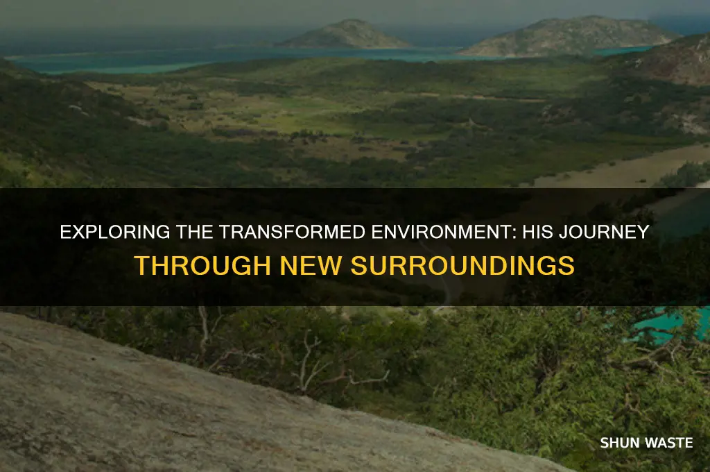 what is the change in environment he encounters