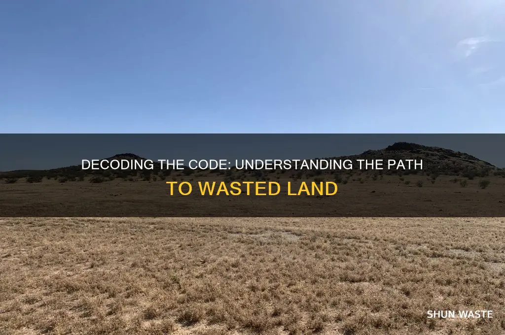 what is the code to waste land