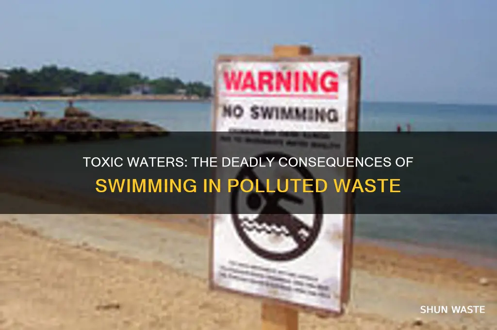 what is the conequing of swimming in toxic waste water