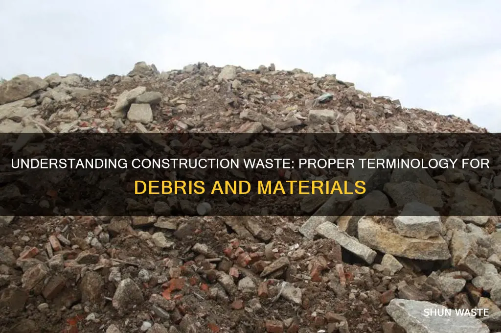what is the correct name for construction waste