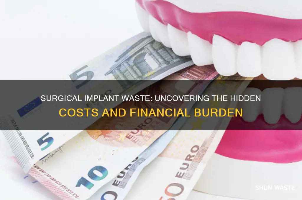 what is the cost burden of surgical implant waste