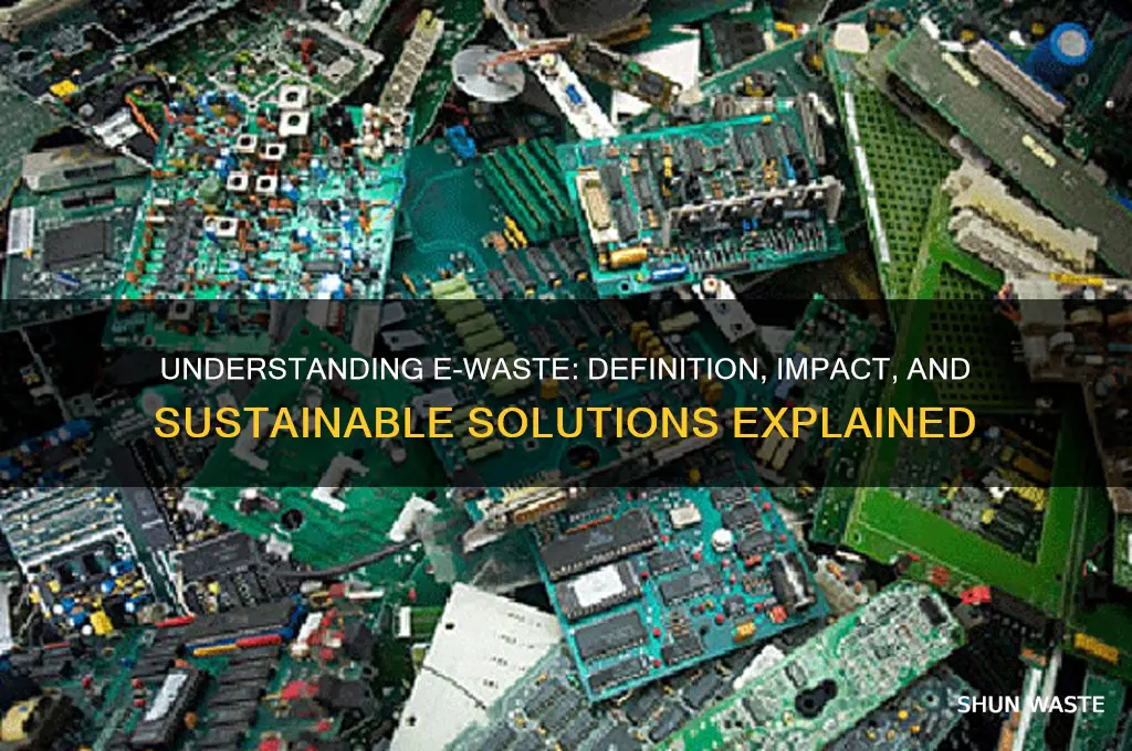what is the definition of e waste