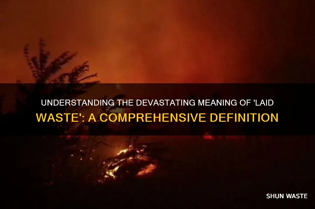what is the definition of laid waste