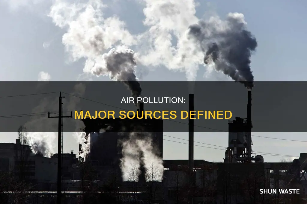 what is the definition of major source of air pollution