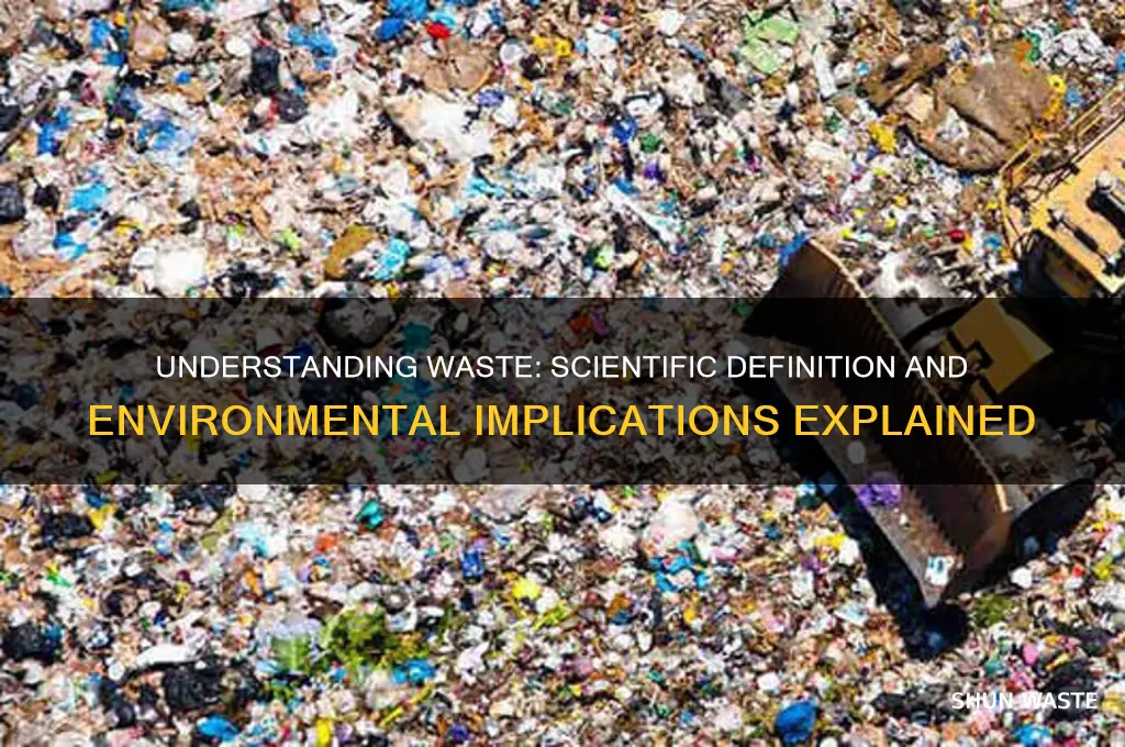 what is the definition of waste in science