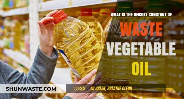Understanding the Density Constant of Waste Vegetable Oil