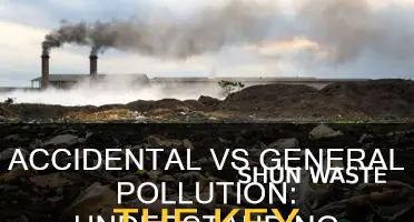 what is the difference between accidental and general pollution
