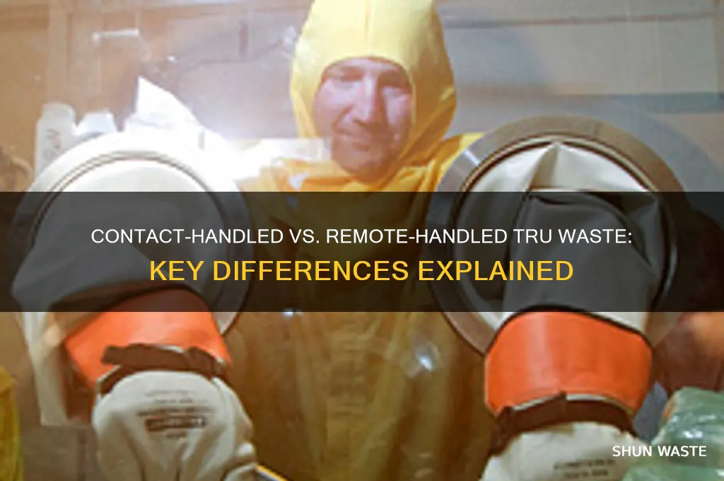 what is the difference between contact-handled and remote-handled tru waste
