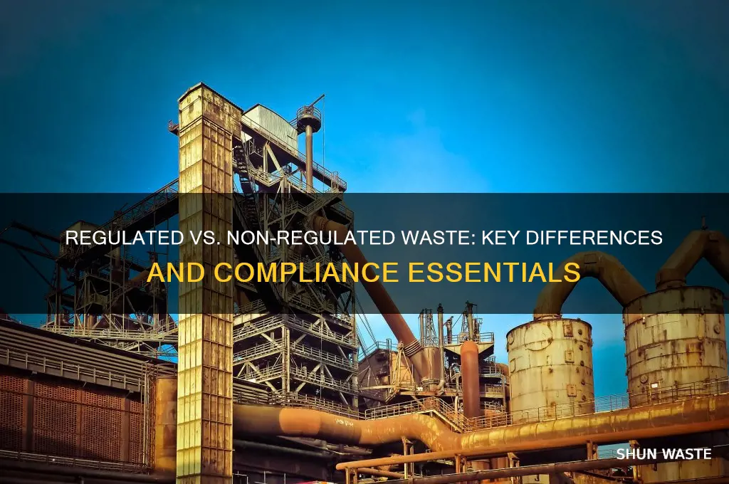 what is the difference between regulated and non regulated waste