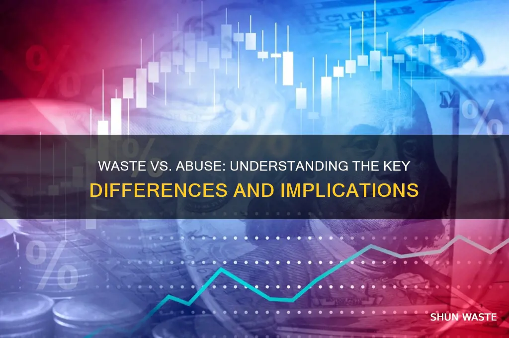 what is the difference between waste and abuse