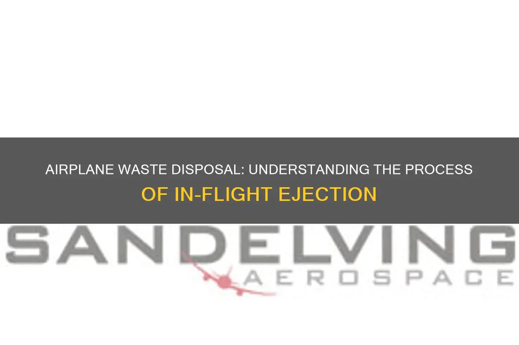 what is the ejection of waste from an airplane called