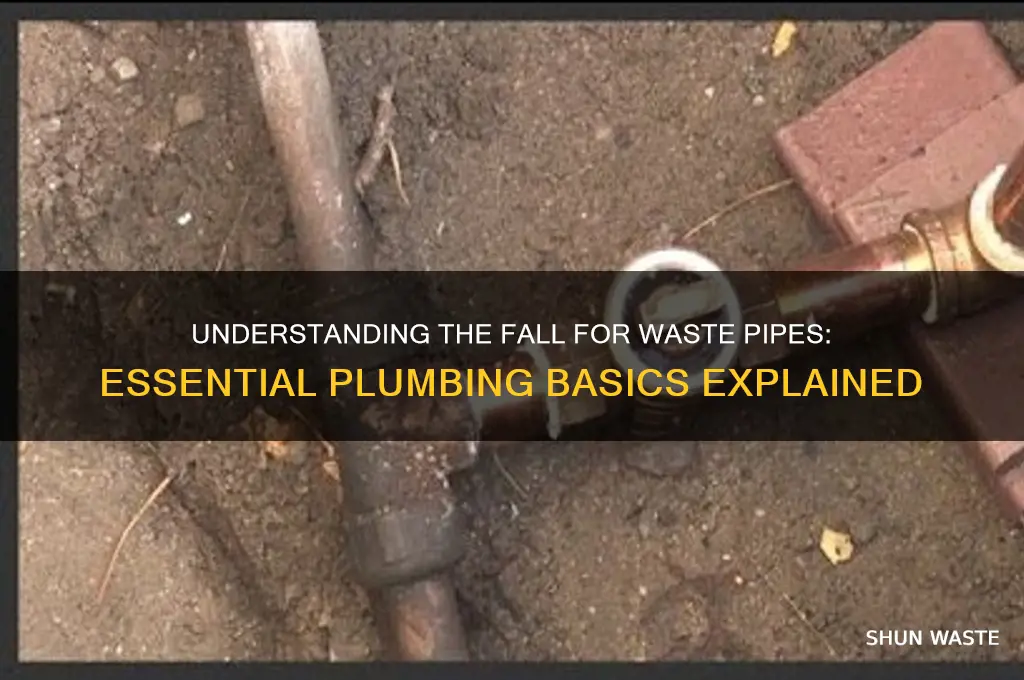 what is the fall for waste pipe