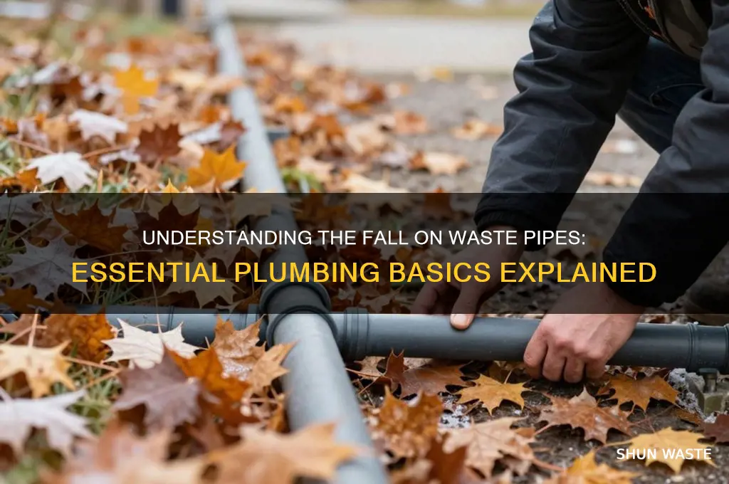 what is the fall on waste pipes