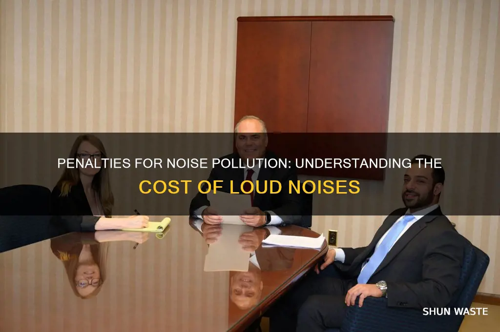 what is the fines for noise pollution