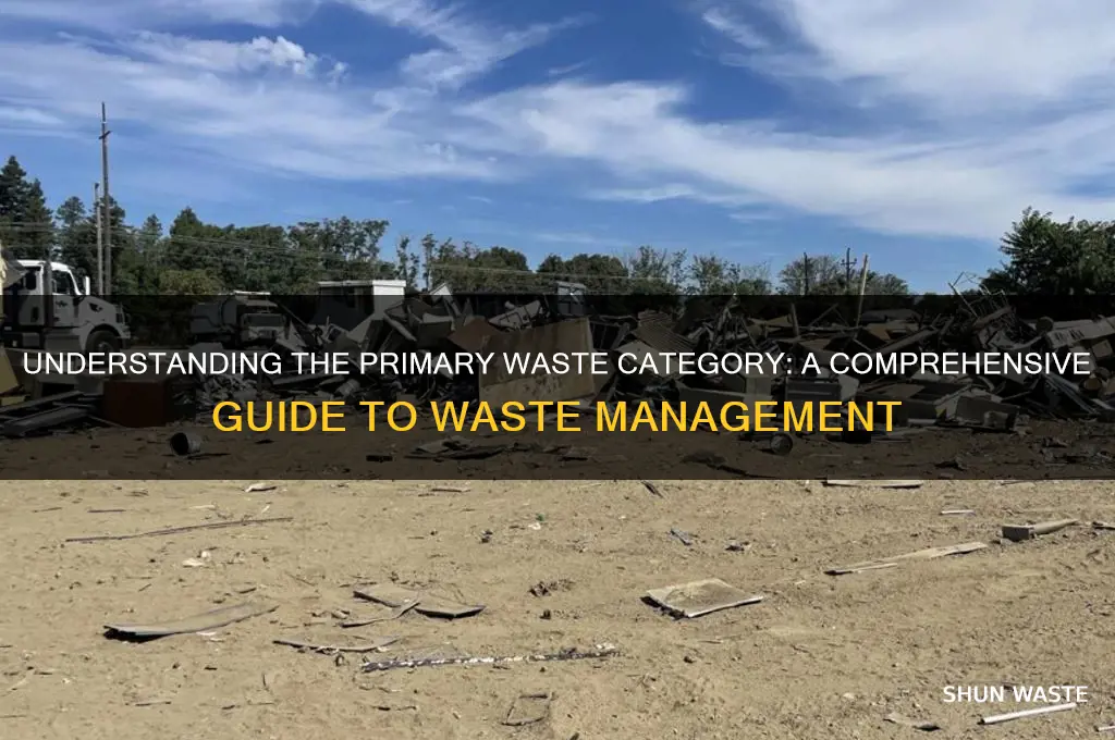 what is the first category of waste