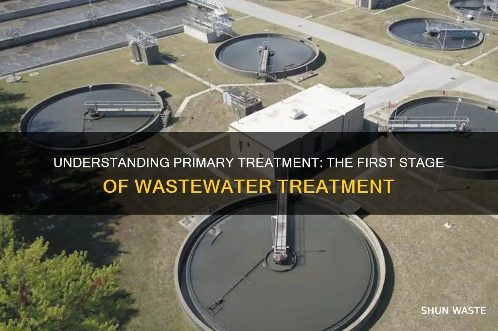 what is the first stage of waste water treatment