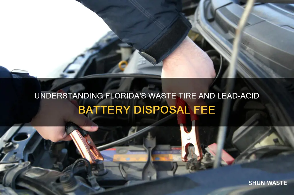 what is the florida waste tire lead acid battery fee
