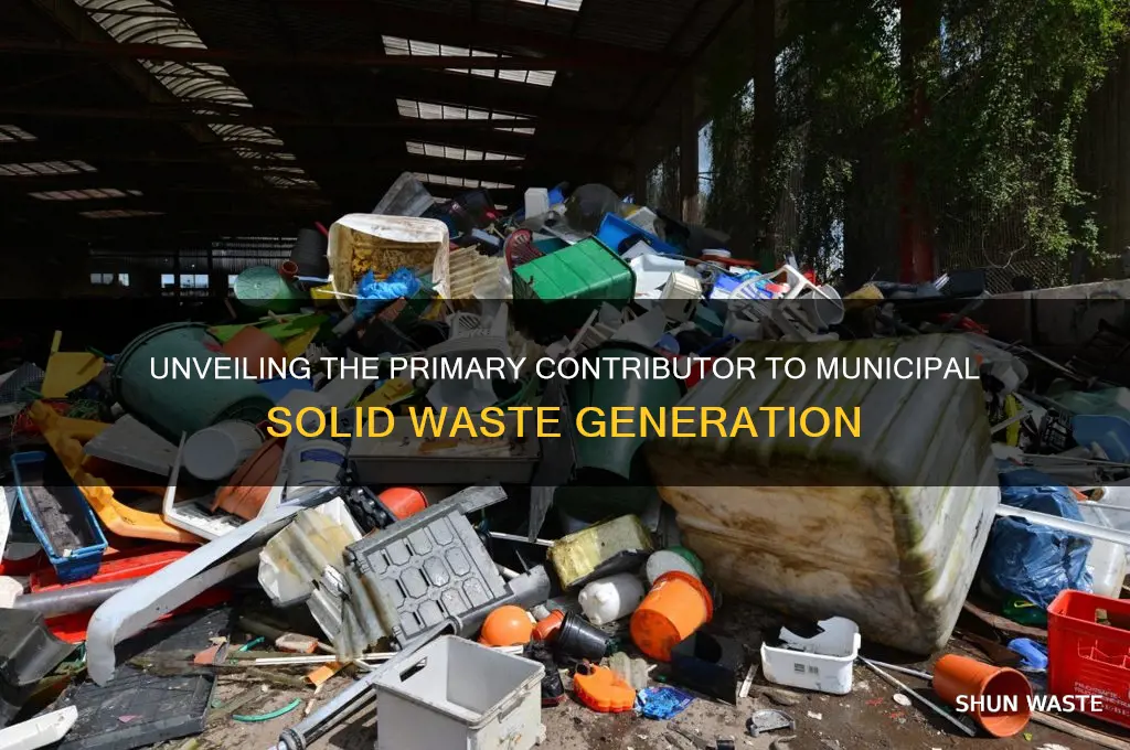 what is the greatest souce of munincipal solid waste