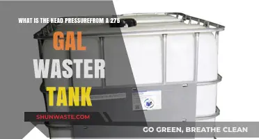 Understanding Head Pressure from a 275-Gallon Waste Tank