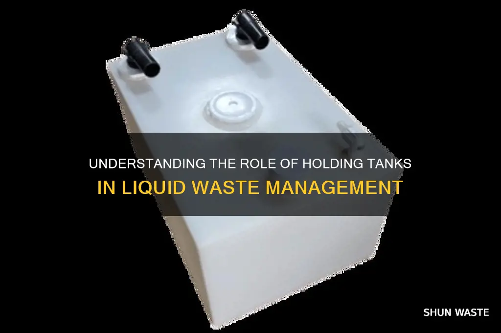 what is the holding tank for liquid waste products