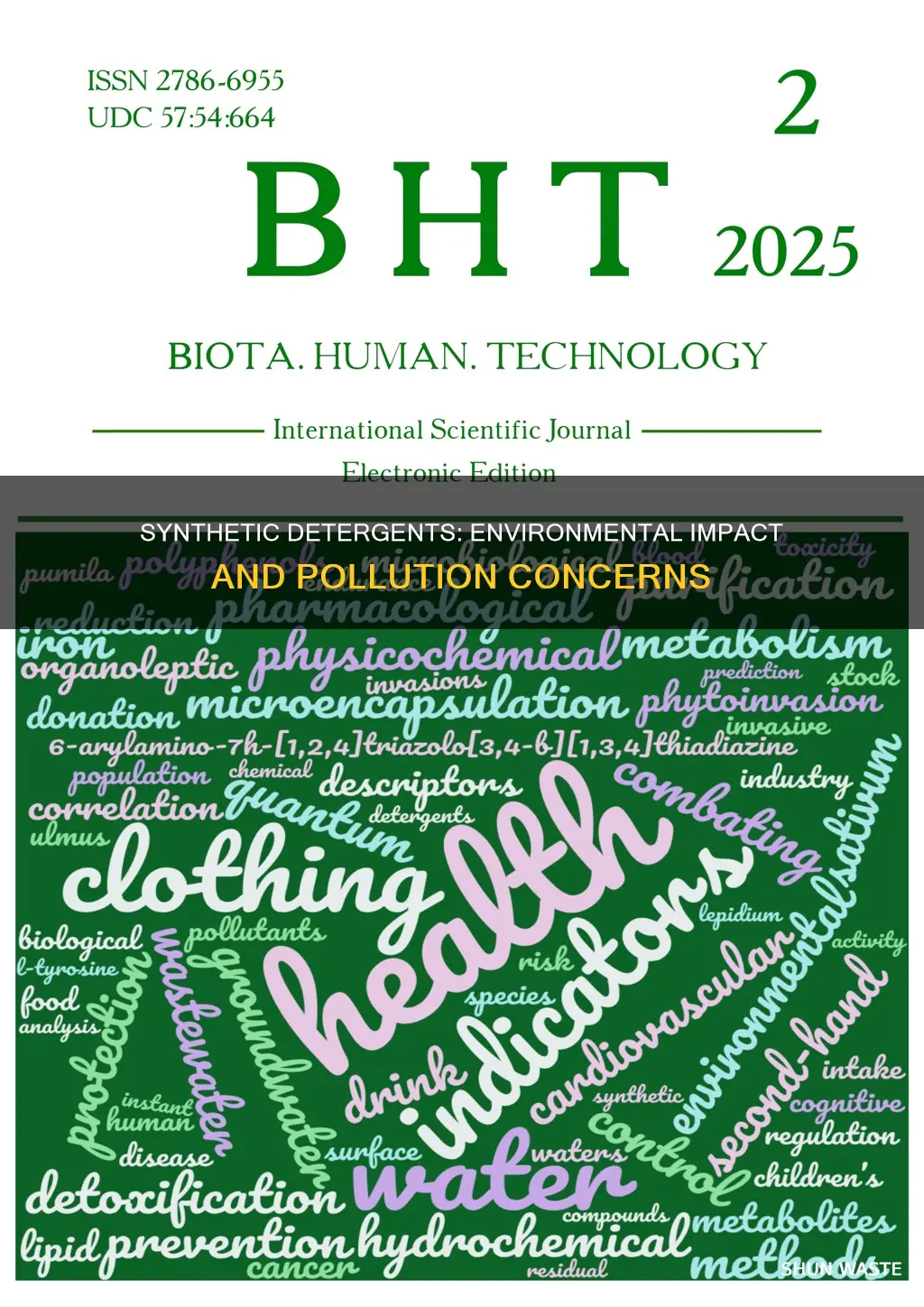 what is the impact of synthetic detergents on environmental pollution