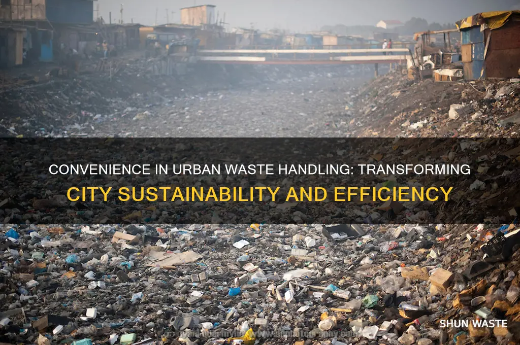 what is the influence convenience of waste handling in cities