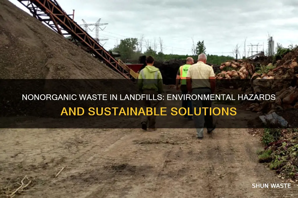 what is the issue with nonorganic waste in landills