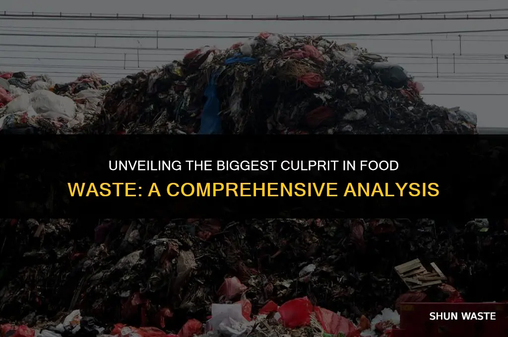 what is the largest portion of food waste