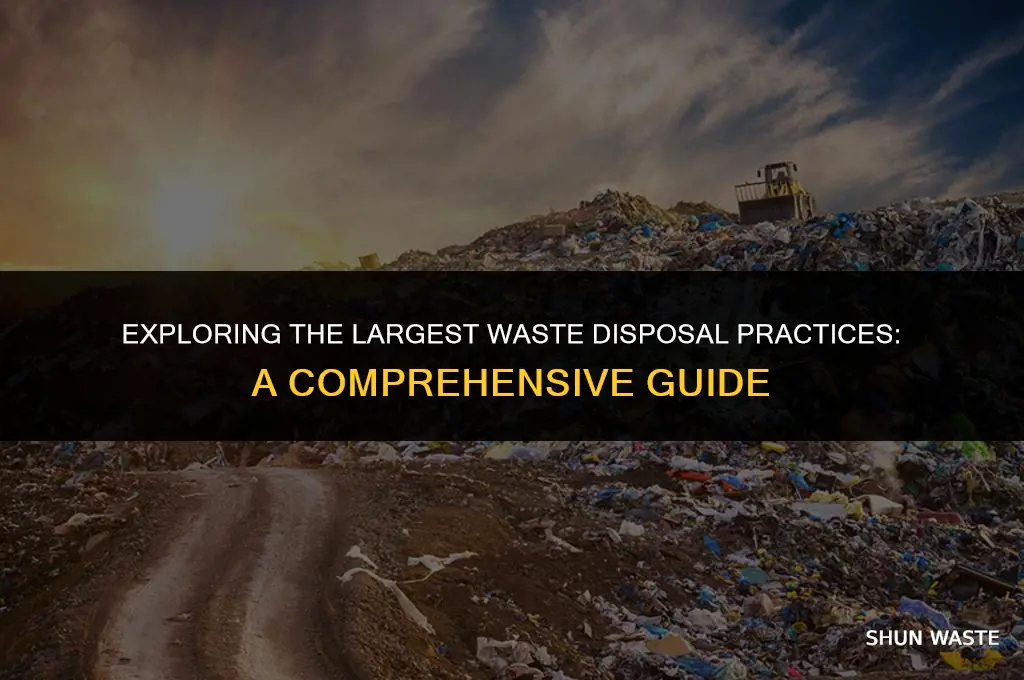what is the largest waste disposal practice
