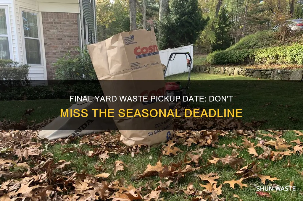 what is the last day for yard waste pickup